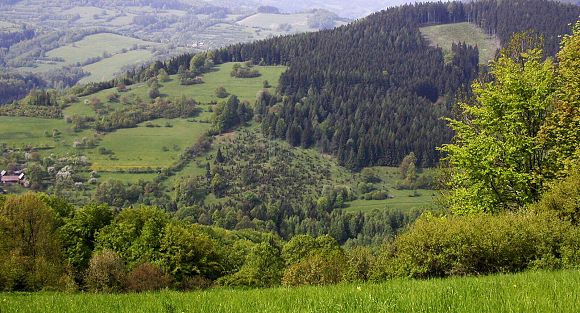 Přírodní památka Uherská - pohled z PR Galovské lúky (15. 5. 2004) , foto © Zdeněk Podešva